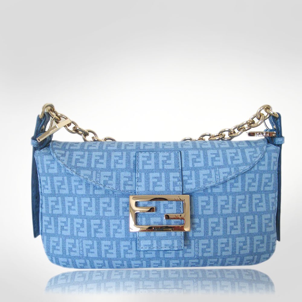 blue fendi purse